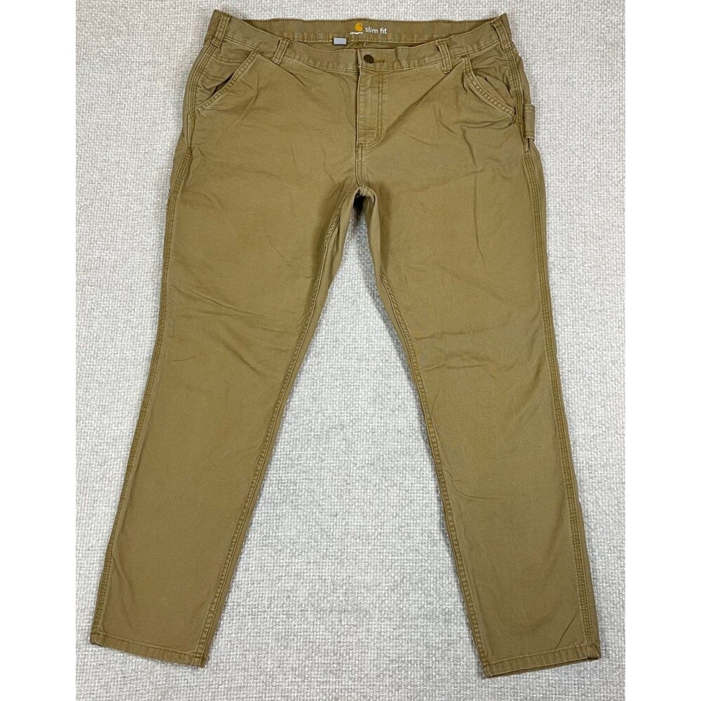 Carhartt Utility Work Pants Women's 18 Slim Fit Cargo Carpenter Flex 103224